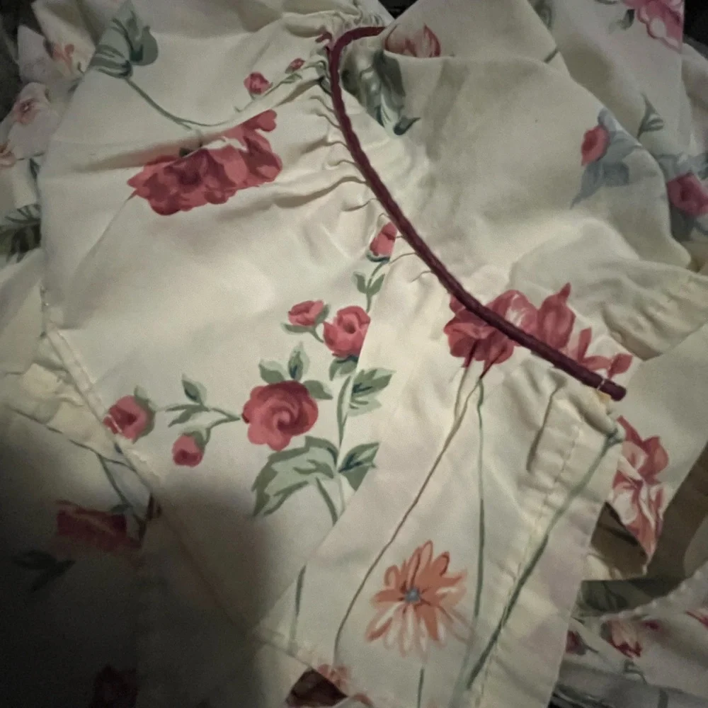 Vintage Croscill Floral Print King size Flat sheet